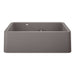 BLANCO 402325 Ikon 33" Apron Double Bowl Farmhouse Sink with Low Divide - Metallic Gray