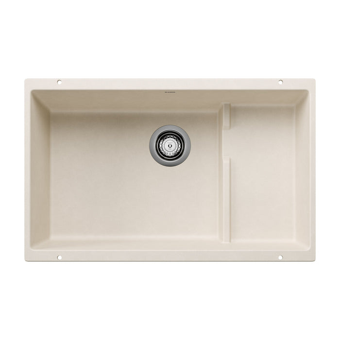 BLANCO 527406 Precis Cascade Super Single Kitchen Sink with Colander - Soft White