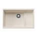 BLANCO 527406 Precis Cascade Super Single Kitchen Sink with Colander - Soft White