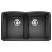 BLANCO 440184 Diamond Equal Double Bowl Kitchen Sink - Anthracite