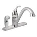 Moen 7835 Camerist Single Handle Low-Arc Kitchen Faucet with Left Hand Side Spray