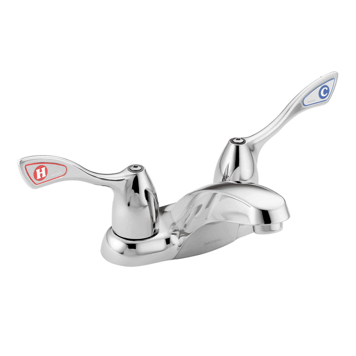 Moen 8800CBN Classic Brushed Nickel Double Handle Centerset Bathroom Faucet from the M-Bition Collection