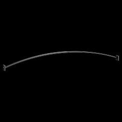 Moen Triva CSR2169 Adjustable Curved Shower Rod