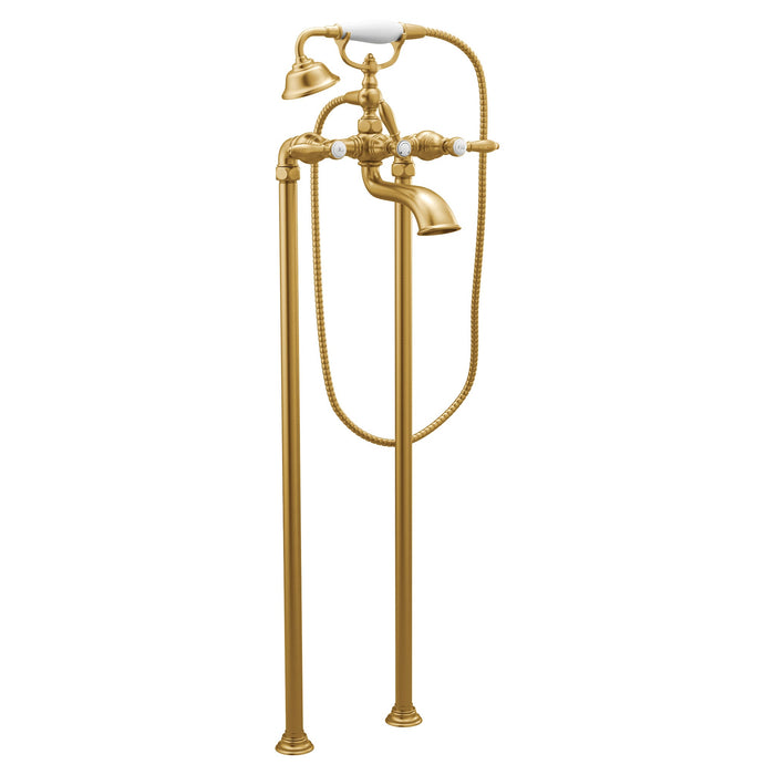 Moen Weymouth S22110 Two-Handle Tub Filler Includes Hand Shower