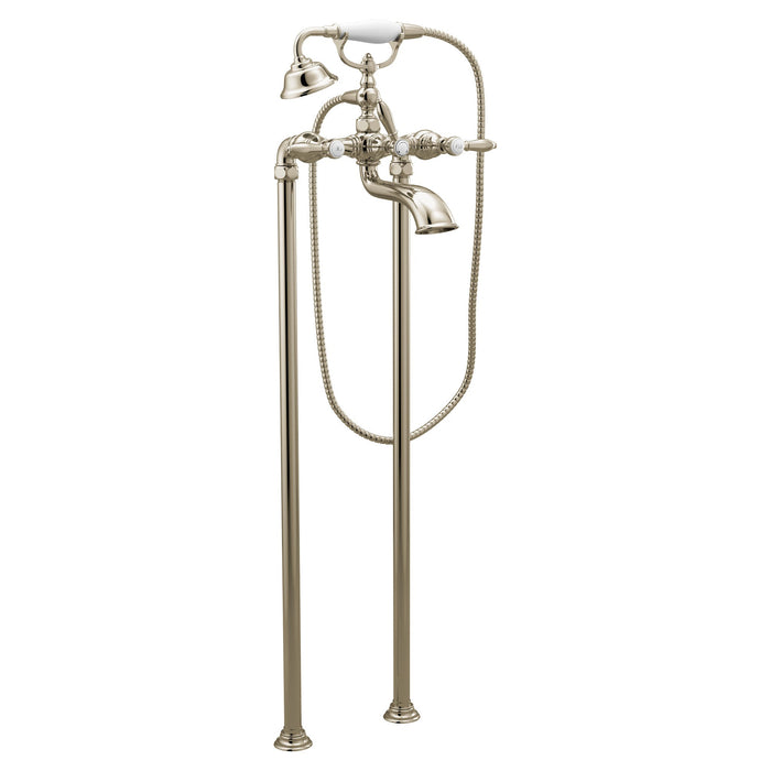 Moen Weymouth S22110 Two-Handle Tub Filler Includes Hand Shower