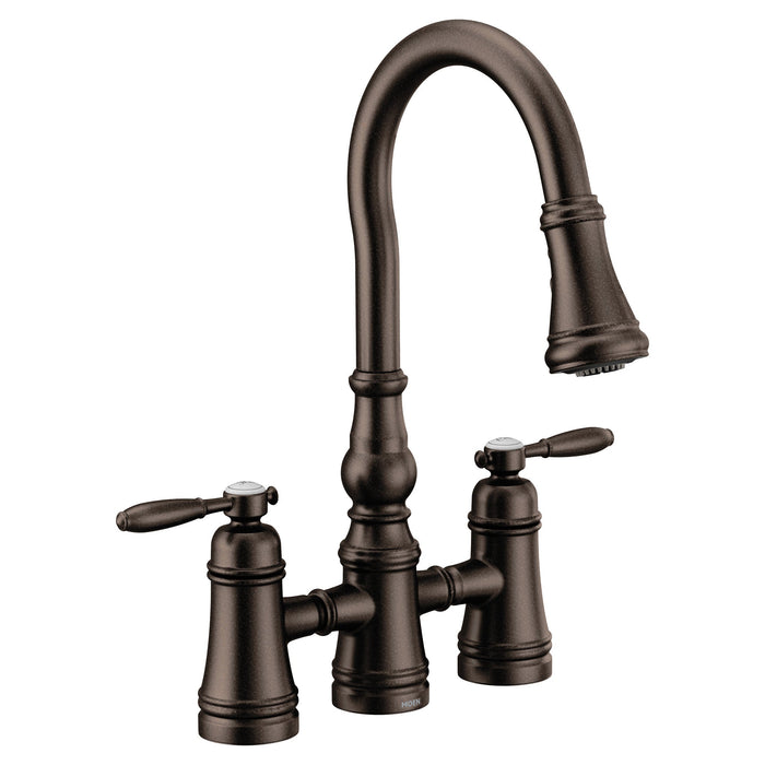 Moen Weymouth S73204 Two-Handle Pulldown Kitchen Faucet