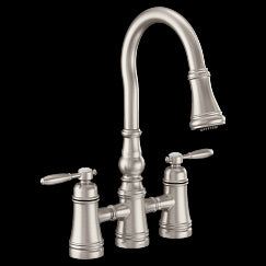 Moen Weymouth S73204 Two-Handle Pulldown Kitchen Faucet