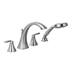 Moen Voss T694 Two-Handle Roman Tub Faucet Includes Hand Shower