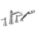 Moen Belfield T9024 Two-Handle Roman Tub Faucet Includes Hand Shower