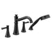 Moen Belfield T9024 Two-Handle Roman Tub Faucet Includes Hand Shower