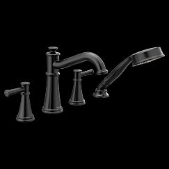 Moen Belfield T9024 Two-Handle Roman Tub Faucet Includes Hand Shower
