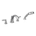 Moen Brantford T924 Two-Handle Roman Tub Faucet Includes Hand Shower