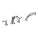 Moen Brantford T924 Two-Handle Roman Tub Faucet Includes Hand Shower