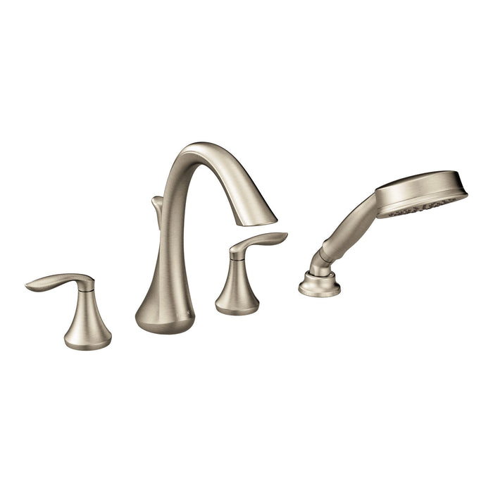 Moen Eva T944 Two-Handle Roman Tub Faucet Includes Hand Shower
