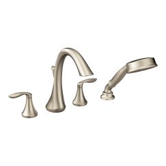 Moen Eva T944 Two-Handle Roman Tub Faucet Includes Hand Shower