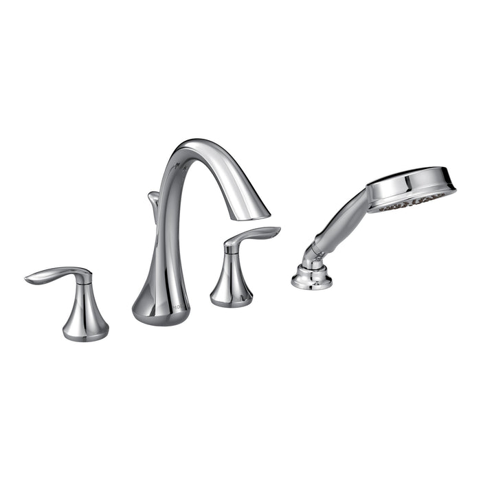 Moen Eva T944 Two-Handle Roman Tub Faucet Includes Hand Shower