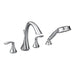 Moen Eva T944 Two-Handle Roman Tub Faucet Includes Hand Shower