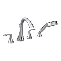 Moen Eva T944 Two-Handle Roman Tub Faucet Includes Hand Shower