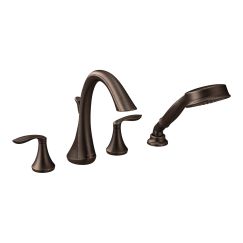 Moen Eva T944 Two-Handle Roman Tub Faucet Includes Hand Shower