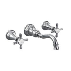 Moen Weymouth TS42112 Two-Handle Wall Mount Bathroom Faucet