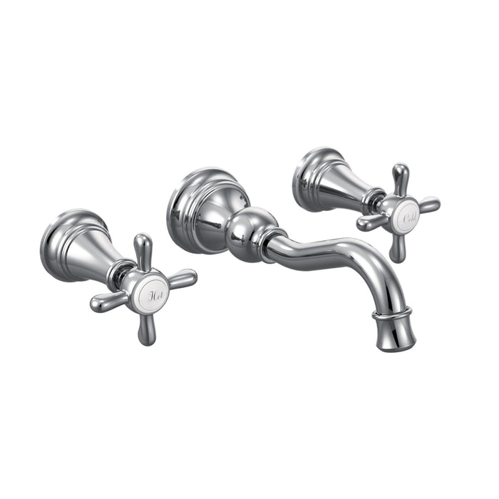 Moen Weymouth TS42112 Two-Handle Wall Mount Bathroom Faucet
