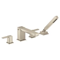 Moen 90 Degree TS914 Two-Handle Roman Tub Faucet Includes Hand Shower