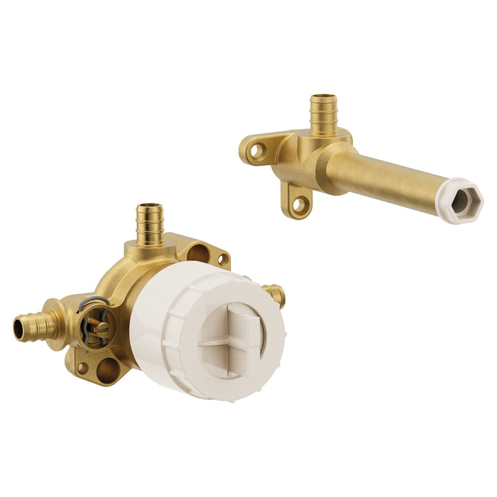 Moen M-Pact WMV130 Wallmount tub filler 1/2" crimp ring PEX cc/ips connection