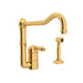 ROHL A3608/11WS Acqui® Extended Spout Kitchen Faucet With Side Spray