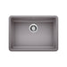 BLANCO 442545 Precis 25" ADA Single Bowl Kitchen Sink - Metallic Gray