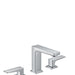 hansgrohe Metropol Widespread Faucet 110 with Lever Handles and Pop-Up Drain, 0.5 GPM