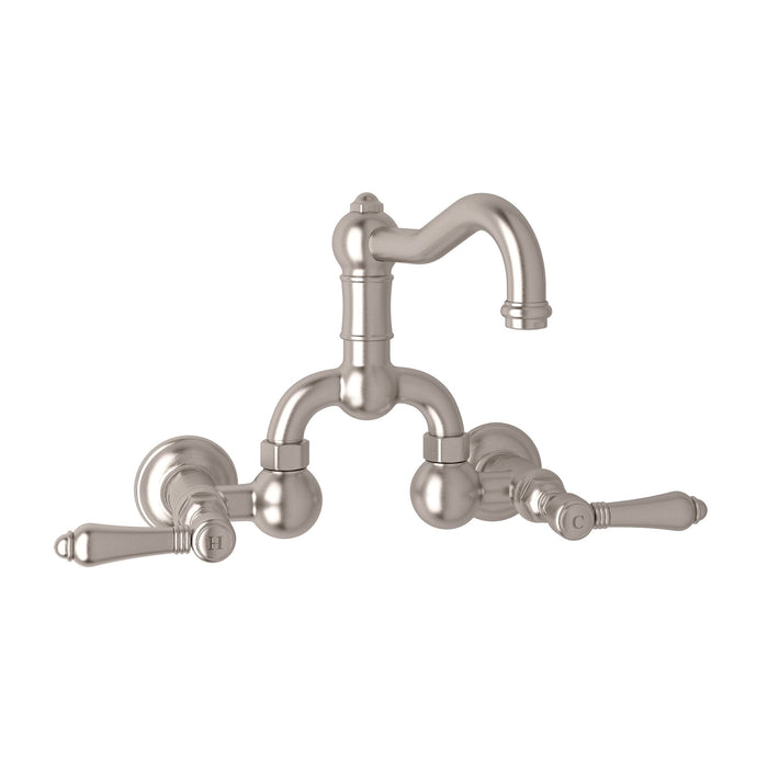 ROHL A1418 Acqui® Wall Mount Bridge Lavatory Faucet With Column Spout