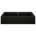 BLANCO 526554 Vintera 33" Equal Double Apron Farmhouse Sink - Coal Black