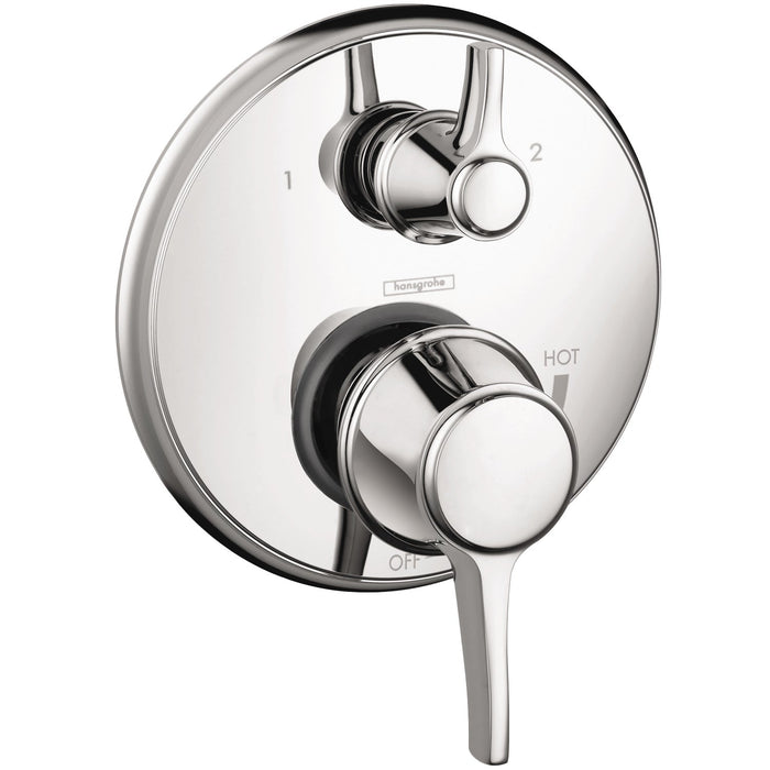 hansgrohe Ecostat Classic Pressure Balance Trim with Diverter, Round