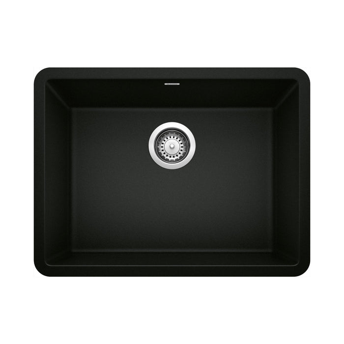 BLANCO 442928 Precis 24" Single Bowl Kitchen Sink - Coal Black