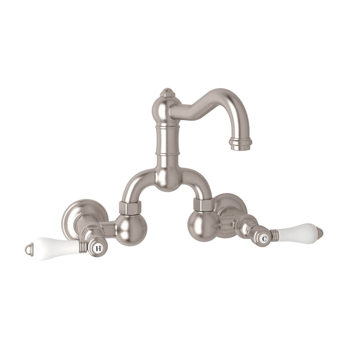 ROHL A1418 Acqui® Wall Mount Bridge Lavatory Faucet With Column Spout