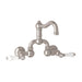 ROHL A1418 Acqui® Wall Mount Bridge Lavatory Faucet With Column Spout
