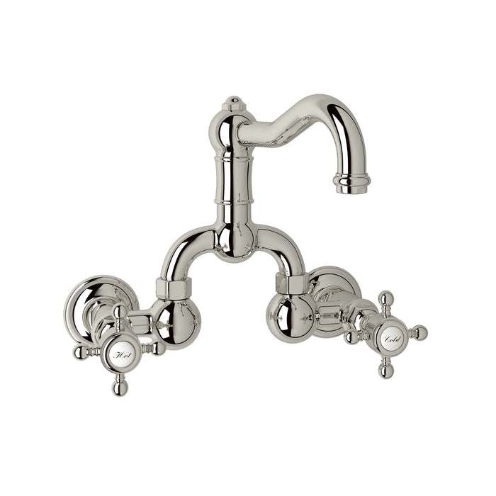 ROHL A1418 Acqui® Wall Mount Bridge Lavatory Faucet With Column Spout