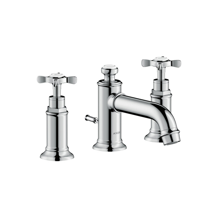 AXOR Montreux Widespread Faucet 30 with Cross Handles and Pop-Up Drain, 1.2 GPM