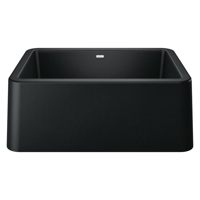 BLANCO 402531 Ikon 27" Apron Single Bowl Farmhouse Sink - Coal Black