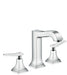 hansgrohe Metropol Classic Widespread Faucet 160 with Lever Handles and Pop-Up Drain, 1.2 GPM