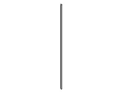 KOHLER K-1050060-01 Jamb, 3/8" Wall 64.125", Bright Polished Silver