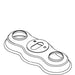 KOHLER K-1087748 Escutcheon, Brushed Chrome