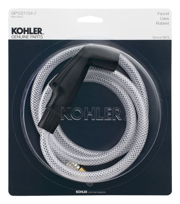 KOHLER K-GP1021724 Kitchen Faucet Side Spray with Hose, Black Black