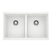 BLANCO 516320 Precis Equal Double Bowl Kitchen Sink - White