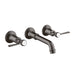 AXOR Montreux Wall-Mounted Widespread Faucet Trim with Lever Handles, 1.2 GPM