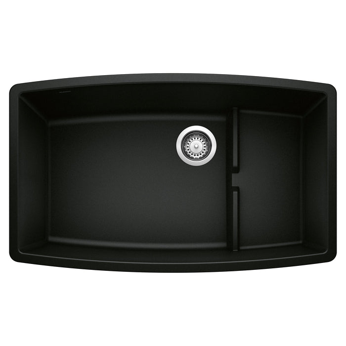 BLANCO 442936 Performa Cascade Kitchen Sink with Colander - Coal Black