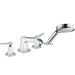 hansgrohe Metropol Classic 4-Hole Roman Tub Set Trim with Lever Handles and 1.8 GPM Handshower