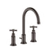 AXOR Montreux Widespread Faucet 180 with Cross Handles and Pop-Up Drain, 1.2 GPM