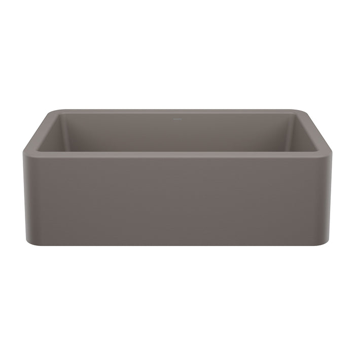 BLANCO 443114 Ikon 33" Apron Single Bowl Farmhouse Sink - Volcano Gray