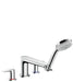 hansgrohe Talis E 4-Hole Roman Tub Set Trim with 1.8 GPM Handshower
